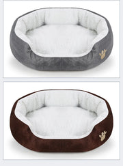 Dog Beds for Large Dogs Cashmere Warming Pet Dog Bed Sofa Lounger Cat Nest Baskets Plush Kennel Bed Comfortable Pet Supplies