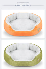 Dog Beds for Large Dogs Cashmere Warming Pet Dog Bed Sofa Lounger Cat Nest Baskets Plush Kennel Bed Comfortable Pet Supplies