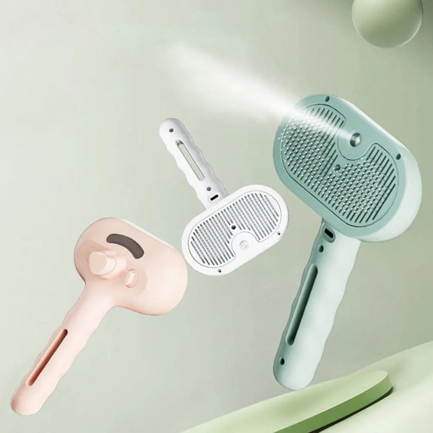 Rechargeable Steam Spray Dog Grooming Brush Dog Comb Pet Steam Massage Brush for Pet Hair Dogs Grooming Brush Dog Steam Brush