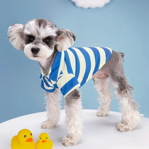 Pet Dog Polo Shirt Dog Clothes Summer Casual Clothing for Small Large Dogs Cats T-Shirt Chihuahua Pug Costumes Yorkshire Shirts