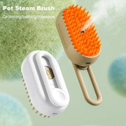 4-in-1 Pet Steam Brush for Shedding with Mist Spray And Handle Dog Spa Grooming Comb Steaming Hair Brush for Dogs And Cats