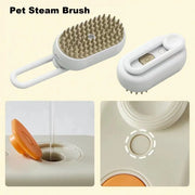 4-in-1 Pet Steam Brush for Shedding with Mist Spray And Handle Dog Spa Grooming Comb Steaming Hair Brush for Dogs And Cats