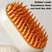 4-in-1 Pet Steam Brush for Shedding with Mist Spray And Handle Dog Spa Grooming Comb Steaming Hair Brush for Dogs And Cats