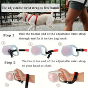 1Hands-Free Dog Leash Wrist Strap - Safety Traction Design，Soft and Comfortable，Adjustable Durable Strap，Suitable for pet owners