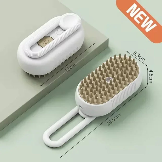 Steam Brush Cat Brush Cats Vaporizer Pet Hair Brush Remover Pets Cleaning Steamy Spray Massage Comb 3in1 Grooming Supplies