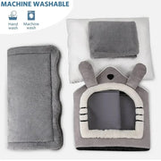 Indoor Warm Dog House Soft Pet Bed Tent House Dog Kennel Cat Bed Removable and Washable Cushion Suitable Four Season Universal