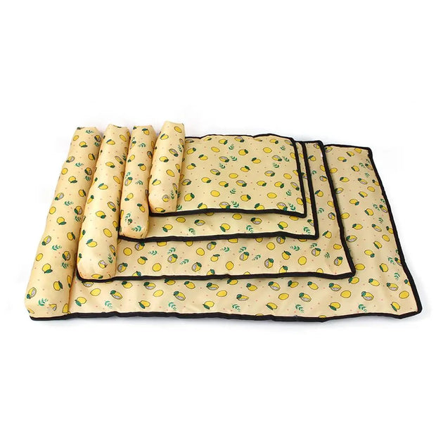 Pet Dog Pillow Cooling Mat Pad Summer Dogs Cats Ice Silk Cooling Blanket Cushion Pet Accessories