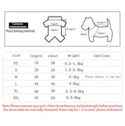 Dog Clothes Pet Shirts Puppy Soft Tank Top Sleeveless Vest  Cat Apparel XS-2XL
