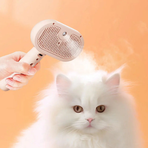 Rechargeable Steam Spray Dog Grooming Brush Dog Comb Pet Steam Massage Brush for Pet Hair Dogs Grooming Brush Dog Steam Brush