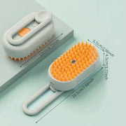Electric Steam Grooming Brush - 3-in-1 Retractable Deshedding & Massage for Dogs/Cats, Summer Deep Clean Solution