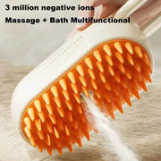 4-in-1 Pet Steam Brush for Shedding with Mist Spray And Handle Dog Spa Grooming Comb Steaming Hair Brush for Dogs And Cats