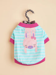 Dog Shirts Cute Animals Striped Clothes for Small Medium Dogs Costume Comfortable Dog Tank Top Puppy Gift Pet Clothes