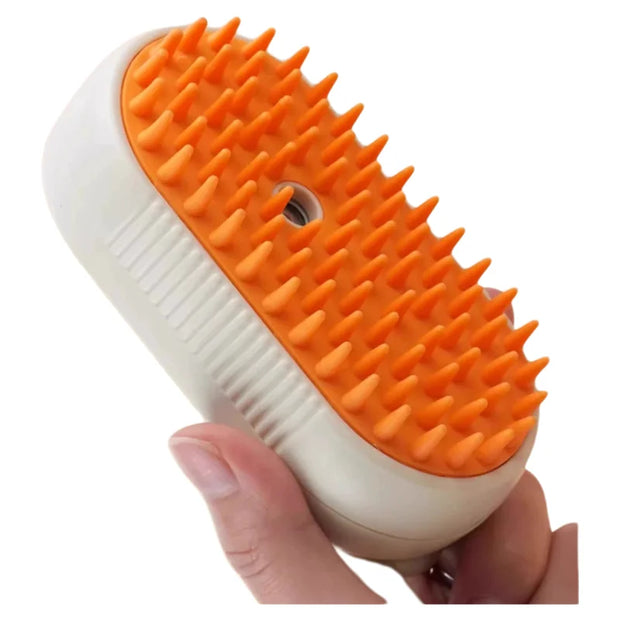 Electric Steam Grooming Brush - 3-in-1 Retractable Deshedding & Massage for Dogs/Cats, Summer Deep Clean Solution