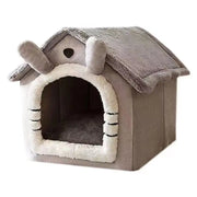 Indoor Warm Dog House Soft Pet Bed Tent House Dog Kennel Cat Bed Removable and Washable Cushion Suitable Four Season Universal