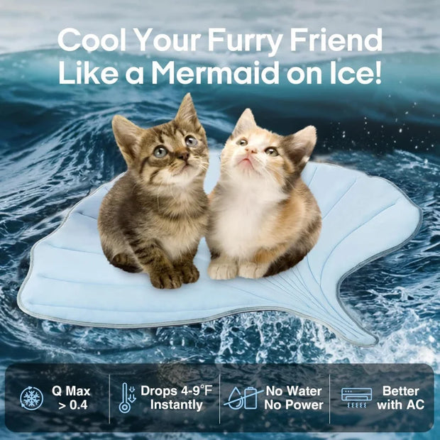 Cool pet Mat Eco-friendly Cooling Pad for Large Dog Pet Cooling Mats for Dog bed & Cat house Use in Crate Tunk Camping Outdoor