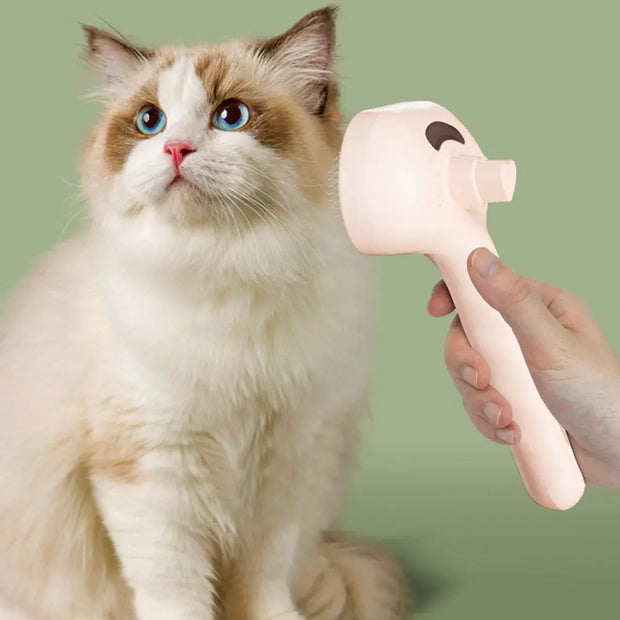 Rechargeable Steam Spray Dog Grooming Brush Dog Comb Pet Steam Massage Brush for Pet Hair Dogs Grooming Brush Dog Steam Brush