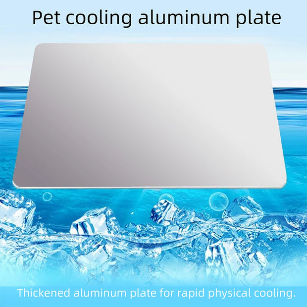 Pet Cooling Board Hamster Cooling Ice-pad Rabbit Golden Bear Heat Dissipation Board Aluminum plate Cool Mat Summer Cool supplies