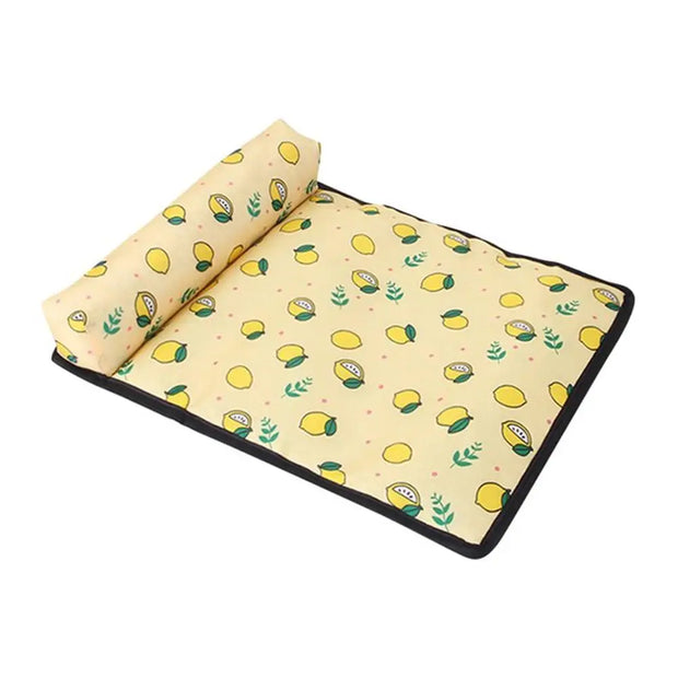 Pet Dog Pillow Cooling Mat Pad Summer Dogs Cats Ice Silk Cooling Blanket Cushion Pet Accessories