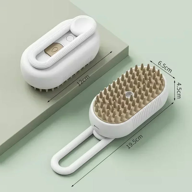 Steam Brush Cat Brush Cats Vaporizer Pet Hair Brush Remover Pets Cleaning Steamy Spray Massage Comb 3in1 Grooming Supplies