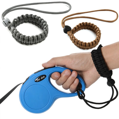 Hands Free Dog Leash Adjustable Braided Wristband Dogs Leash Anti-lost Bracelet Ring Dogs Rope Walking Hiking Pet Accessories