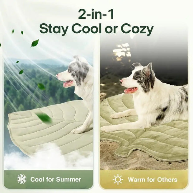 Cool pet Mat Eco-friendly Cooling Pad for Large Dog Pet Cooling Mats for Dog bed & Cat house Use in Crate Tunk Camping Outdoor