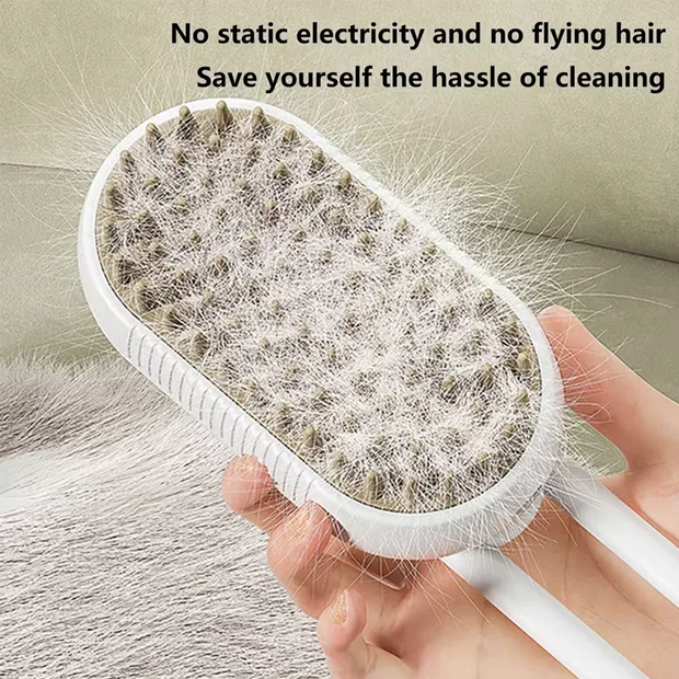 Steam Brush Cat Brush Cats Vaporizer Pet Hair Brush Remover Pets Cleaning Steamy Spray Massage Comb 3in1 Grooming Supplies