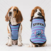Pet Dog Clothing Set Vests and T-Shirts Breathable and Cool Summer Apparel Brand Stitch IP Licensed Patterns Cute Pet