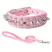 Dog Collar Leather Stylish and Durable Leash Medium Harness Dogs Backpack Collars Harnesses Wears Necklaces