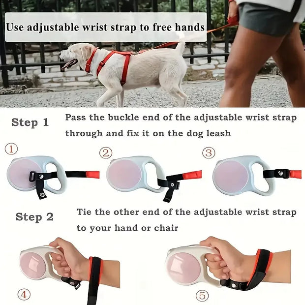 1Hands-Free Dog Leash Wrist Strap - Safety Traction Design，Soft and Comfortable，Adjustable Durable Strap，Suitable for pet owners