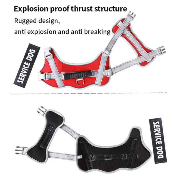 Puppy Accessories Adjustable Dog Harness Reflective Leash Set Adjustable Harness No Pull Harness Outdoor Walking