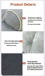 Winter Luxury Calming Dog Bed for Large Dogs Extra Large Plush Sofa Bed with Bolster Orthopedic Washable Pet Bed for Great Sleep
