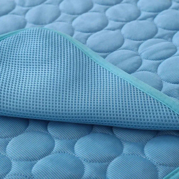 Pet Cooling Mat for Dogs,Dog Self Cooling Pad, Ice Silk Self Cooling Mat Sleep Pad Foldable Summer Cool Mat Blanket for Cats