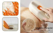 4-in-1 Pet Steam Brush for Shedding with Mist Spray And Handle Dog Spa Grooming Comb Steaming Hair Brush for Dogs And Cats