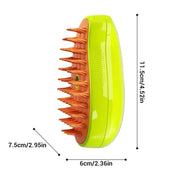 Steamy Brush for and Dog, Steam Brush, Sprayer for Massage, Pet Grooming Tool, Shedding Combs, 3 in 1