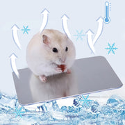 Pet Cooling Board Hamster Cooling Ice-pad Rabbit Golden Bear Heat Dissipation Board Aluminum plate Cool Mat Summer Cool supplies