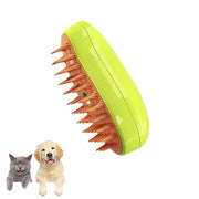 Steamy Brush for and Dog, Steam Brush, Sprayer for Massage, Pet Grooming Tool, Shedding Combs, 3 in 1