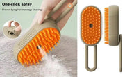 4-in-1 Pet Steam Brush for Shedding with Mist Spray And Handle Dog Spa Grooming Comb Steaming Hair Brush for Dogs And Cats