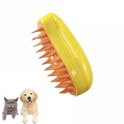 Steamy Brush for and Dog, Steam Brush, Sprayer for Massage, Pet Grooming Tool, Shedding Combs, 3 in 1