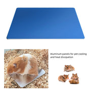 Pet Cooling Board Hamster Cooling Ice-pad Rabbit Golden Bear Heat Dissipation Board Aluminum plate Cool Mat Summer Cool supplies