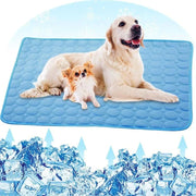 Pet Cooling Mat for Dogs,Dog Self Cooling Pad, Ice Silk Self Cooling Mat Sleep Pad Foldable Summer Cool Mat Blanket for Cats