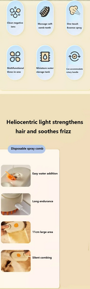 Steam Brush Cat Brush Cats Vaporizer Pet Hair Brush Remover Pets Cleaning Steamy Spray Massage Comb 3in1 Grooming Supplies