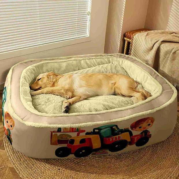 Warm Winter Large Dogs Beds Luxury Sofa Soft Dog Orthopedic Bed Disassembled Washed Medium Dogs Beds All Seasons Pet Supplies