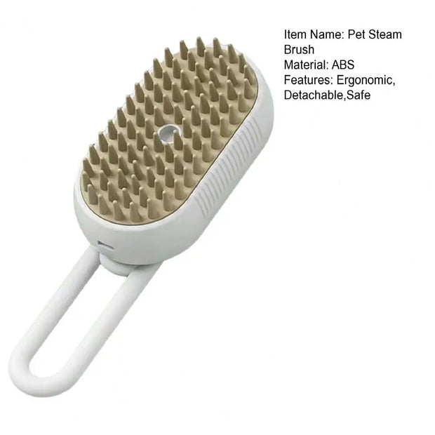 4-in-1 Pet Steam Brush for Shedding with Mist Spray And Handle Dog Spa Grooming Comb Steaming Hair Brush for Dogs And Cats