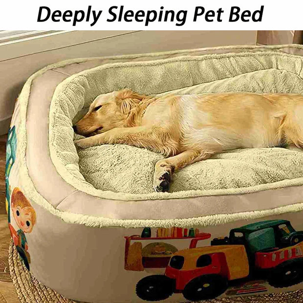 Warm Winter Large Dogs Beds Luxury Sofa Soft Dog Orthopedic Bed Disassembled Washed Medium Dogs Beds All Seasons Pet Supplies
