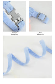 Cat Harness and Leash Sets Adjustable Dog Harness for Small Dog Leash Breashable Pet Harness Out Walking Dog Strap