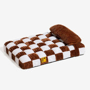Handmade Plush Square Orthopedic Support with Pillow Large and Small Dog Beds Warm and Soft Dog Comfort Pads Pet Mattresses