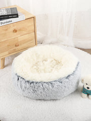 Donut Dog Bed for Large Dogs Plush Beds Pets Round Accessories Small Basket Sofa Baskets Pet Big Cushion Supplies Puppy Mat Cats