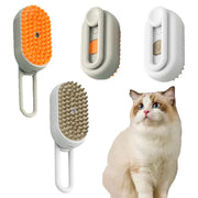 Electric Steam Grooming Brush - 3-in-1 Retractable Deshedding & Massage for Dogs/Cats, Summer Deep Clean Solution