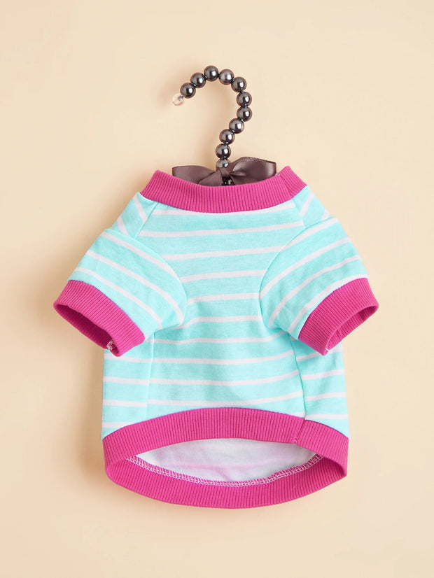 Dog Shirts Cute Animals Striped Clothes for Small Medium Dogs Costume Comfortable Dog Tank Top Puppy Gift Pet Clothes