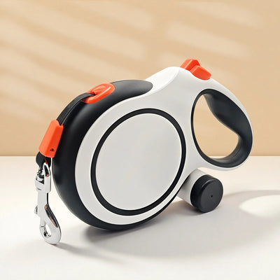 26-foot retractable dog leash, with a portable garbage bag holder attached, pet dog walking leash